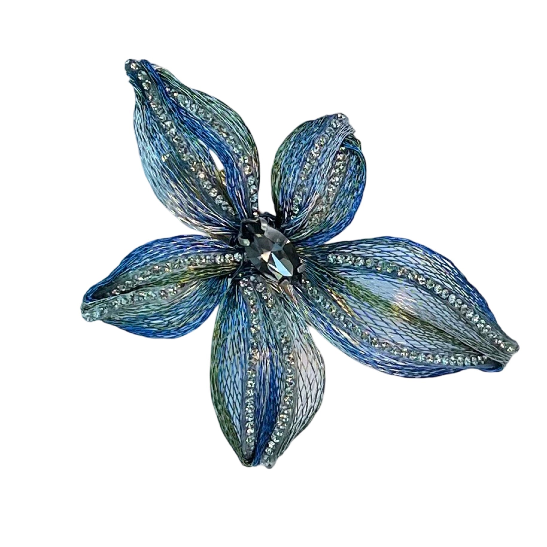 Diamond Blossom Mesh Beak Clip
