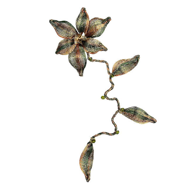 Exotic Climbing Flower Clip-on