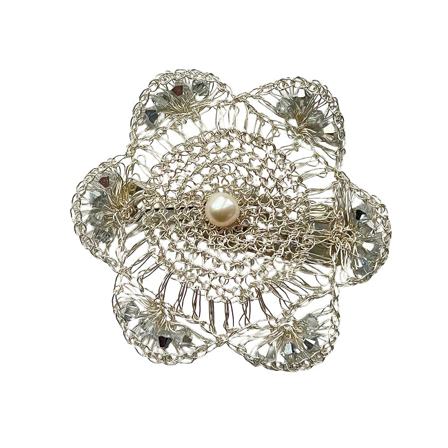 Lace Camelia Clip