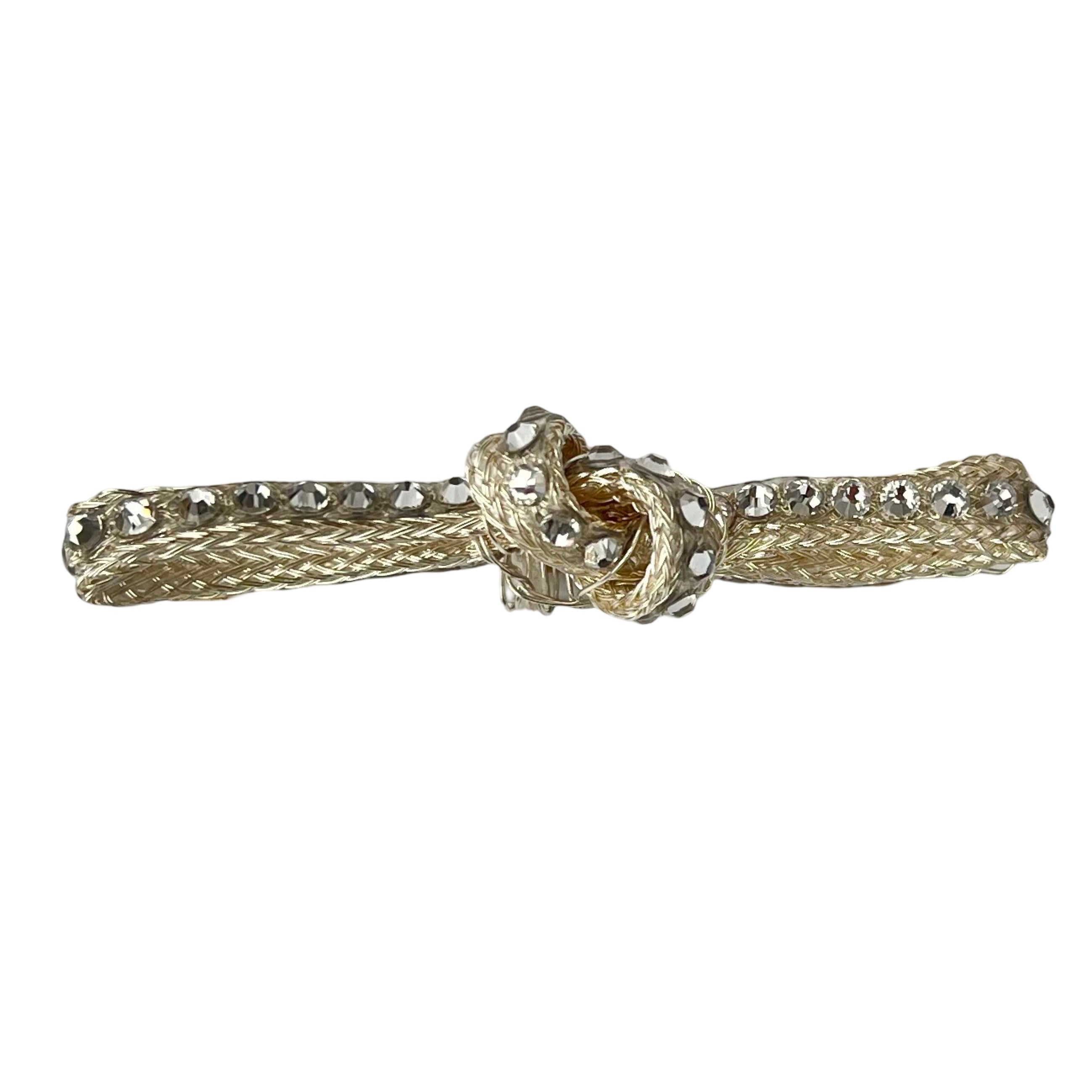 Pave Knot Snap Clip