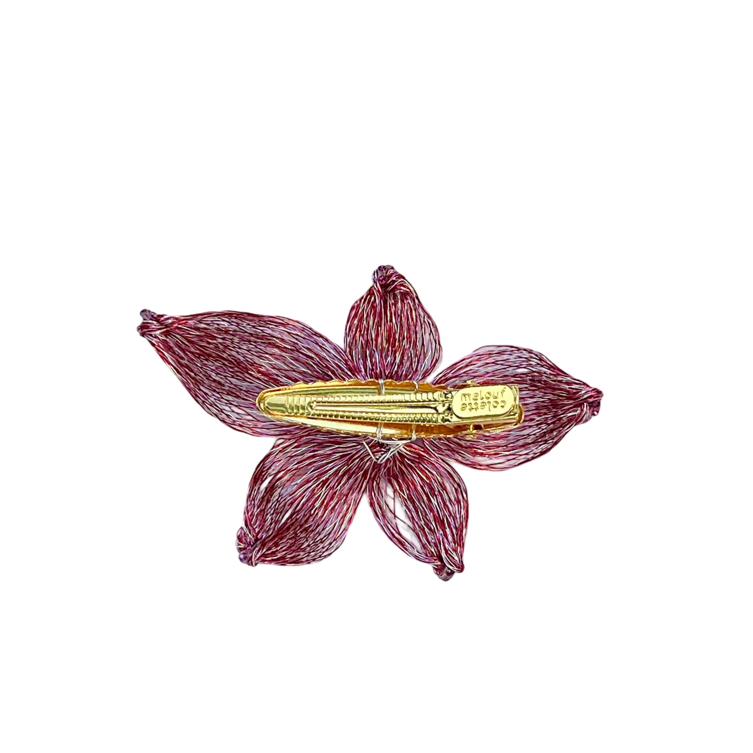 Diamond Blossom Mesh Beak Clip