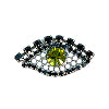Diamante Eye Brooch/Pin
