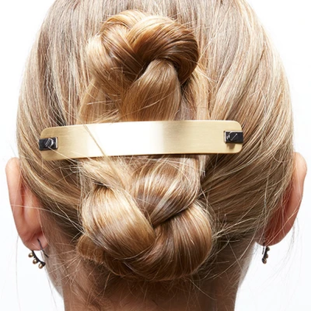 Mixed Metal 10cm Barrette