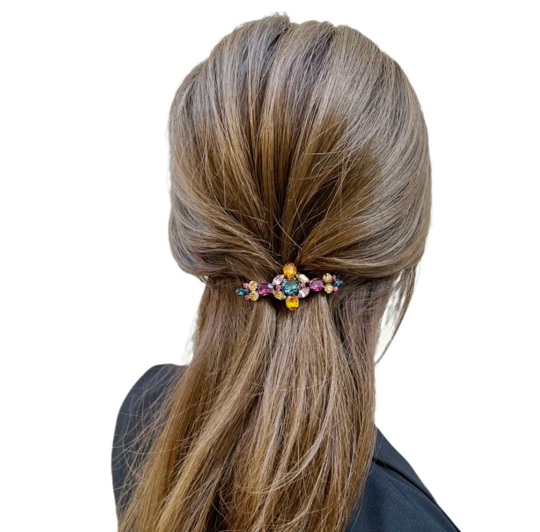 Crystal Cross Barrette