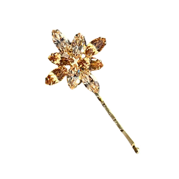 Diamonte Dahlia Bobby Pin