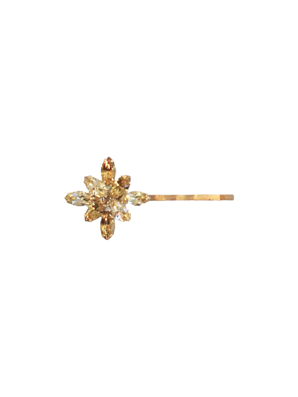 Diamonte Dahlia Bobby Pin